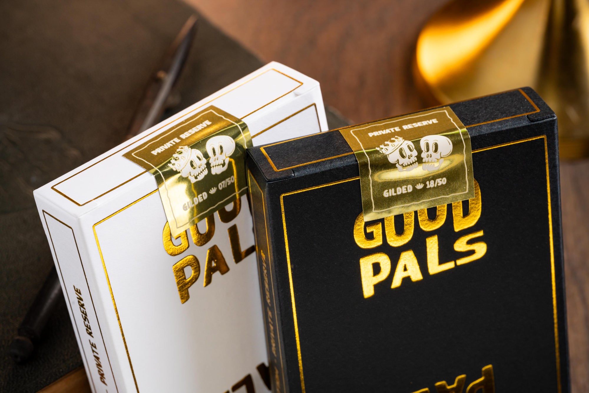 Good Pals Logo Playing Cards - Gold Foiled Private Reserve (GILDED Edition of 50)