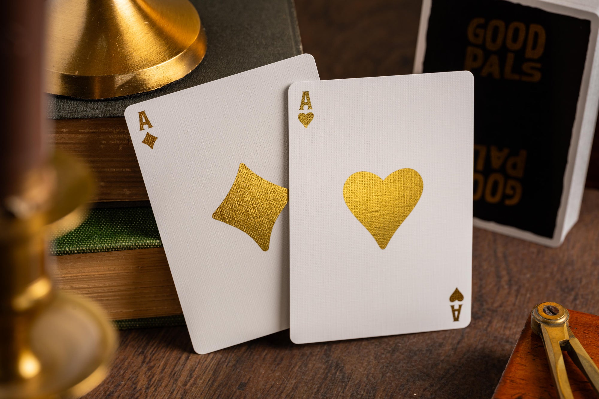 Good Pals Logo Playing Cards - Black & Gold Private Reserve