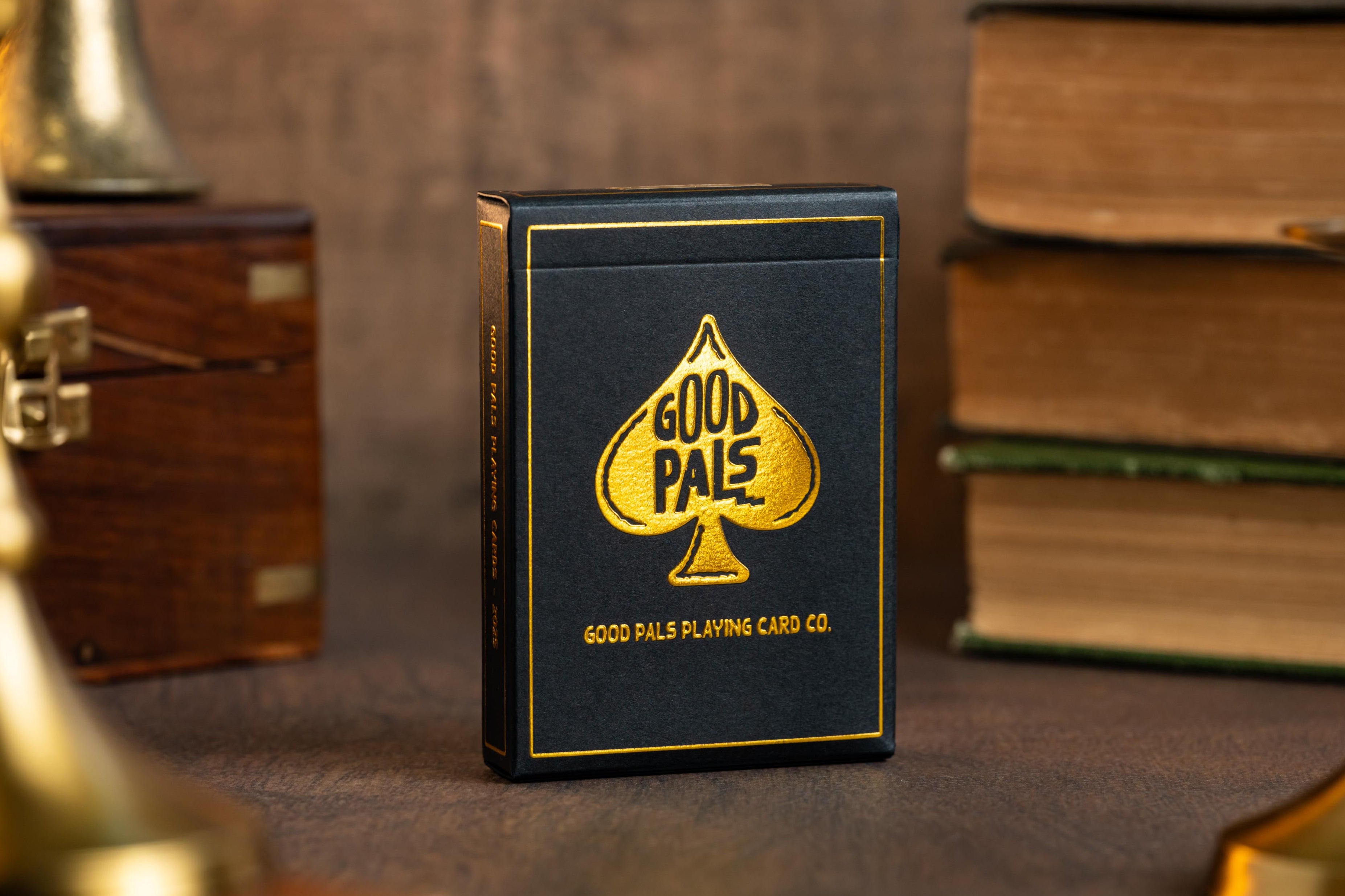 Good Pals Logo Playing Cards - Black & Gold Private Reserve
