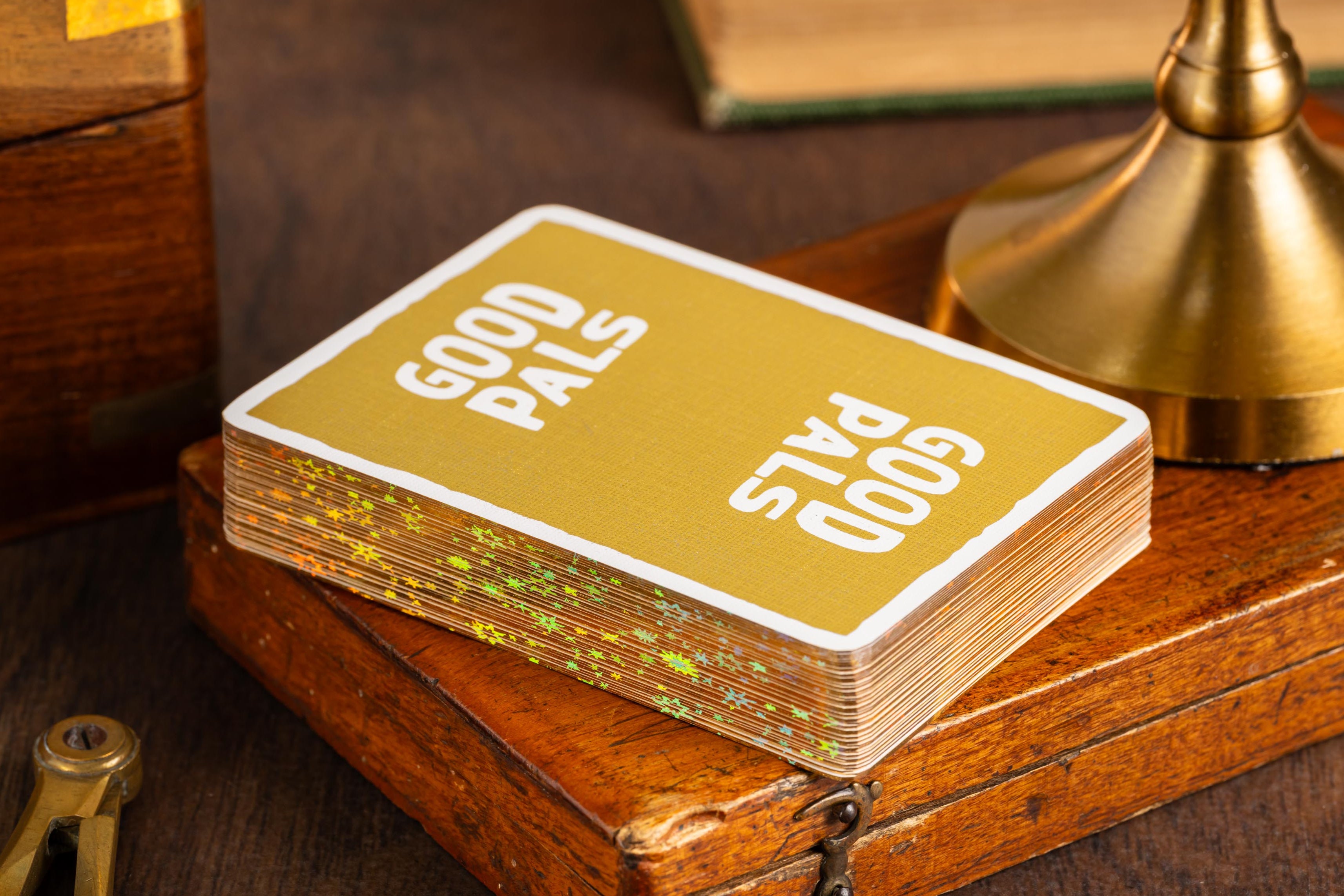 Good Pals Halloween Tales V1 GILDED Purple Playing Cards - Edition