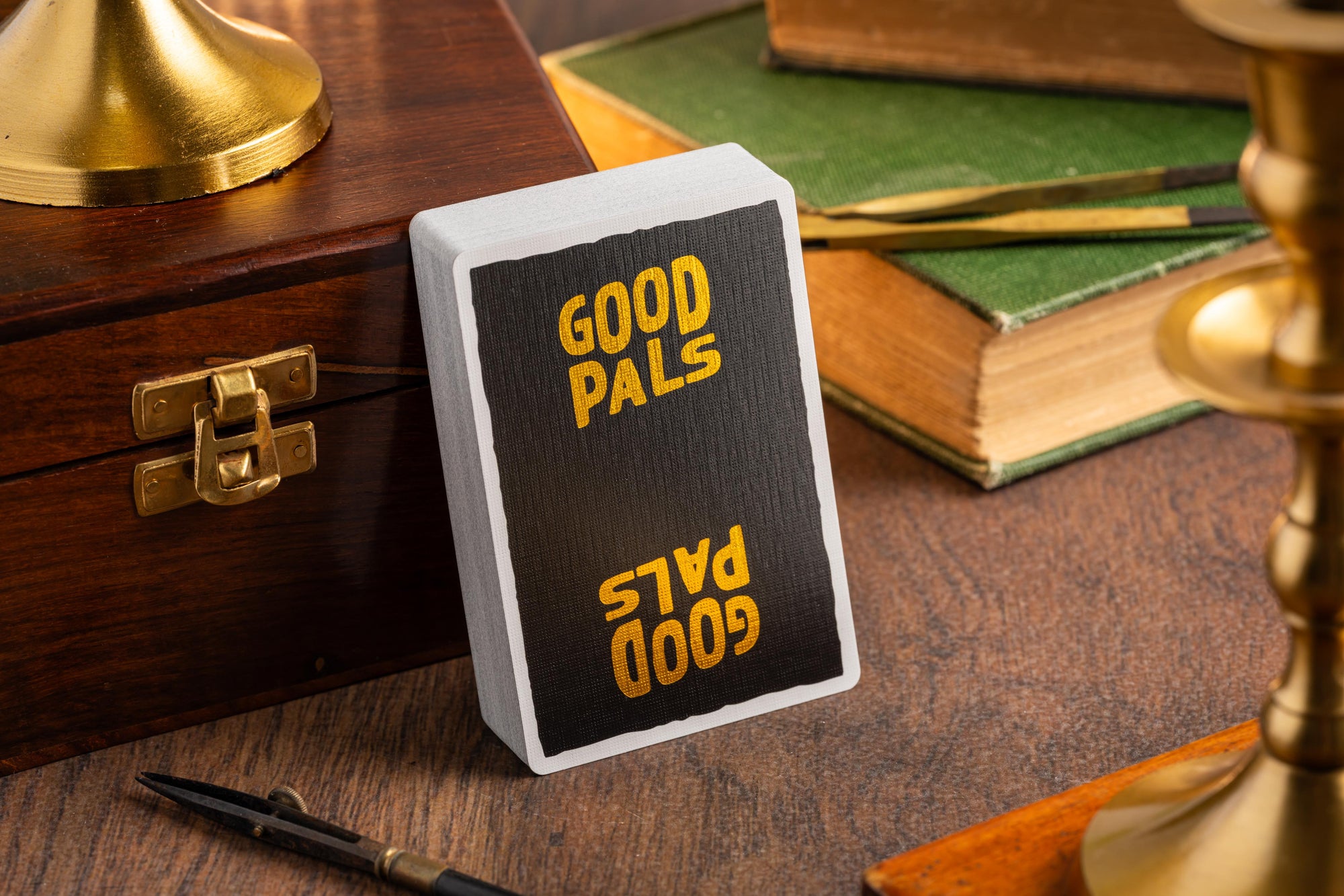 Good Pals Logo Playing Cards - Black & Gold Private Reserve 