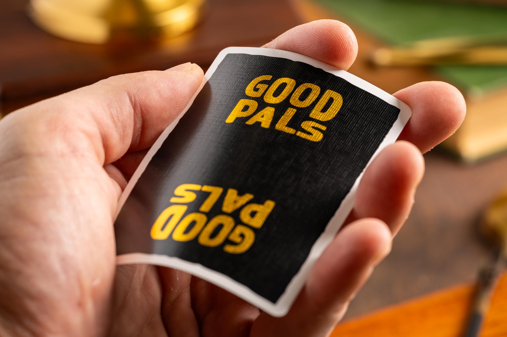 Good Pals Logo Playing Cards - Black & Gold Private Reserve 