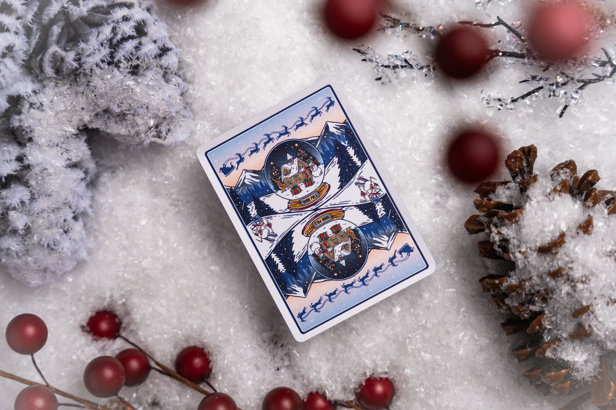 Good Pals Christmas Playing Cards - Snow Globe Edition