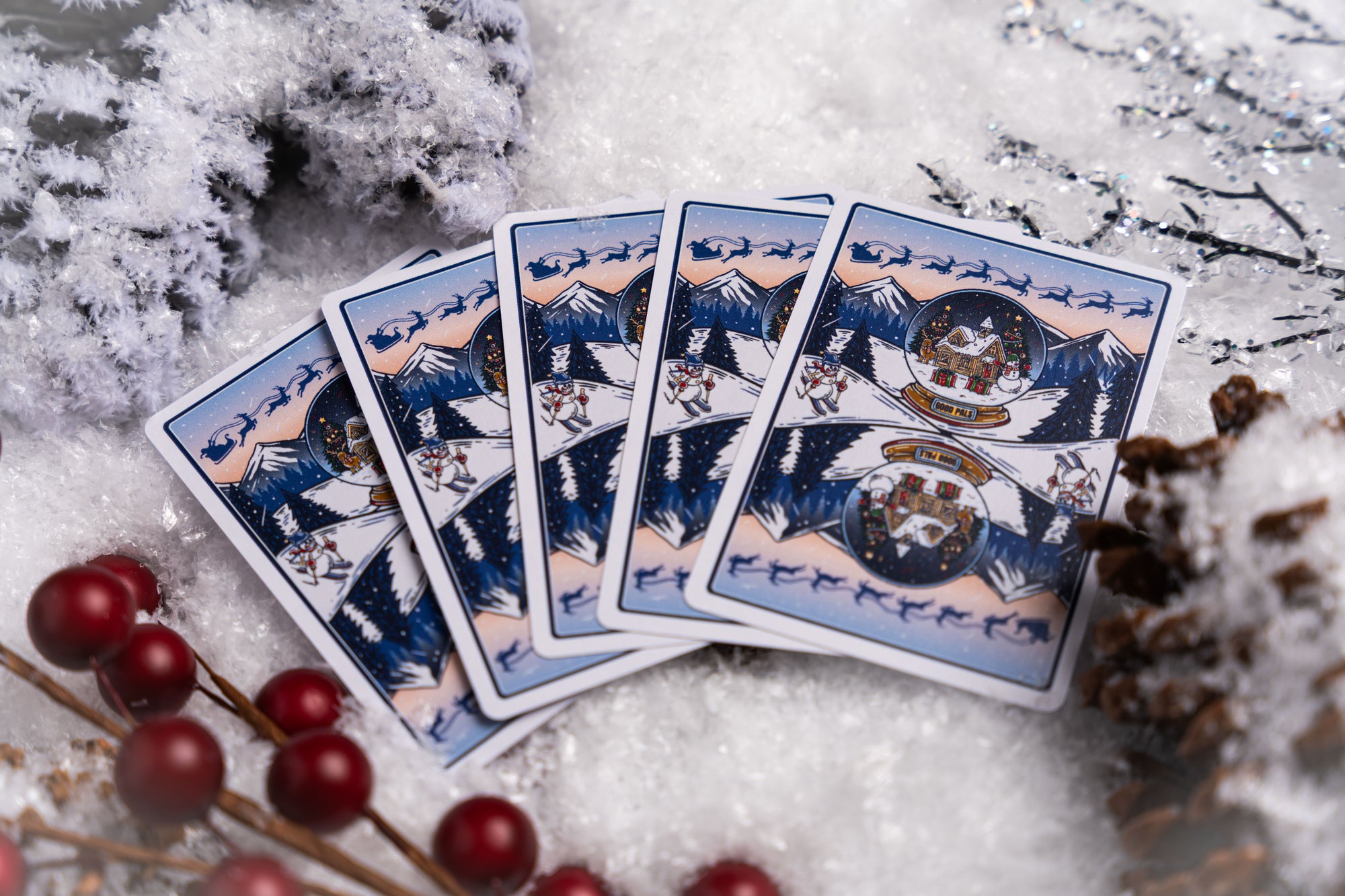 Good Pals Christmas Playing Cards - Snow Globe Edition
