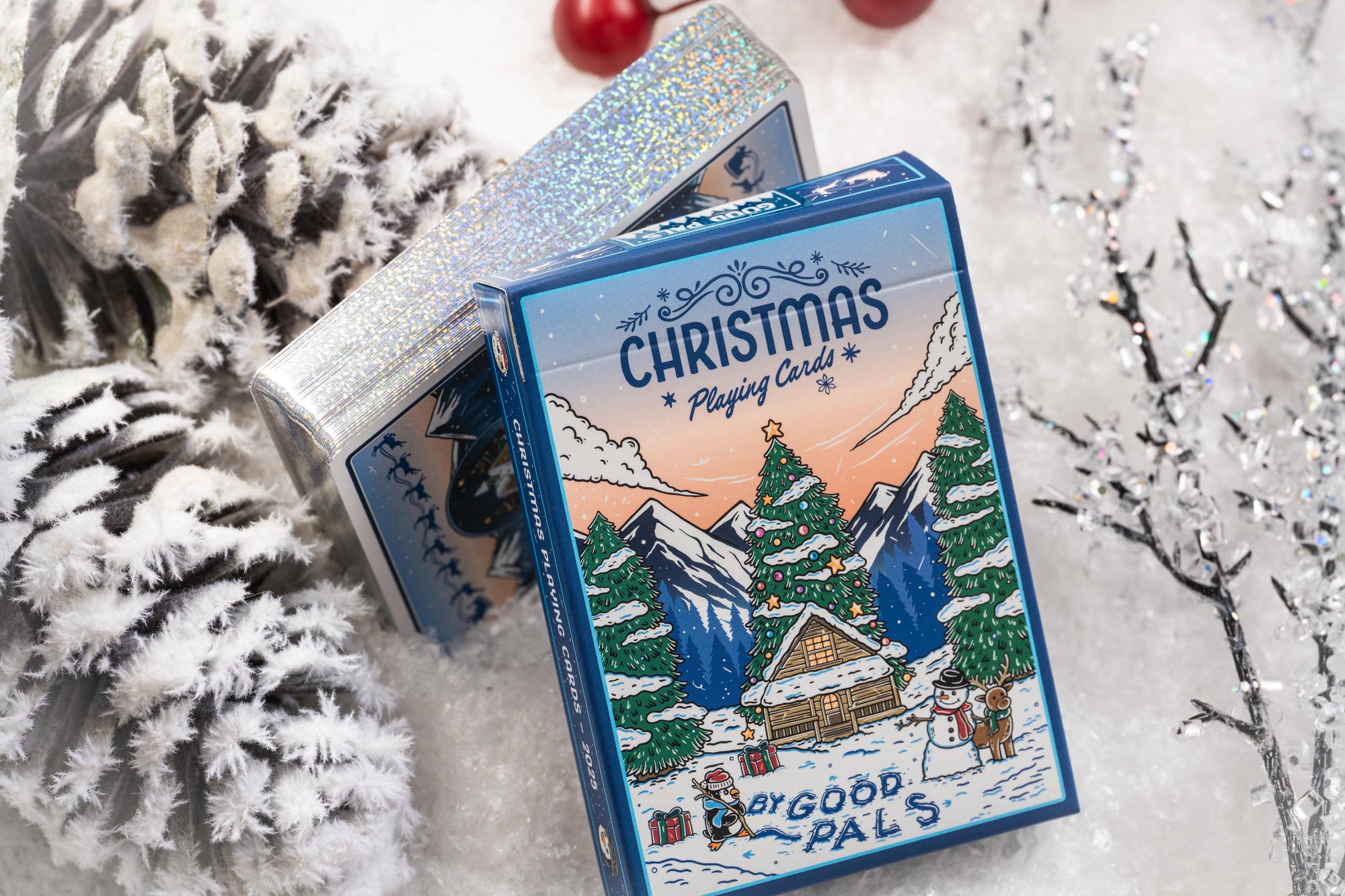 Good Pals Christmas Playing Cards - GILDED Snow Globe Edition 