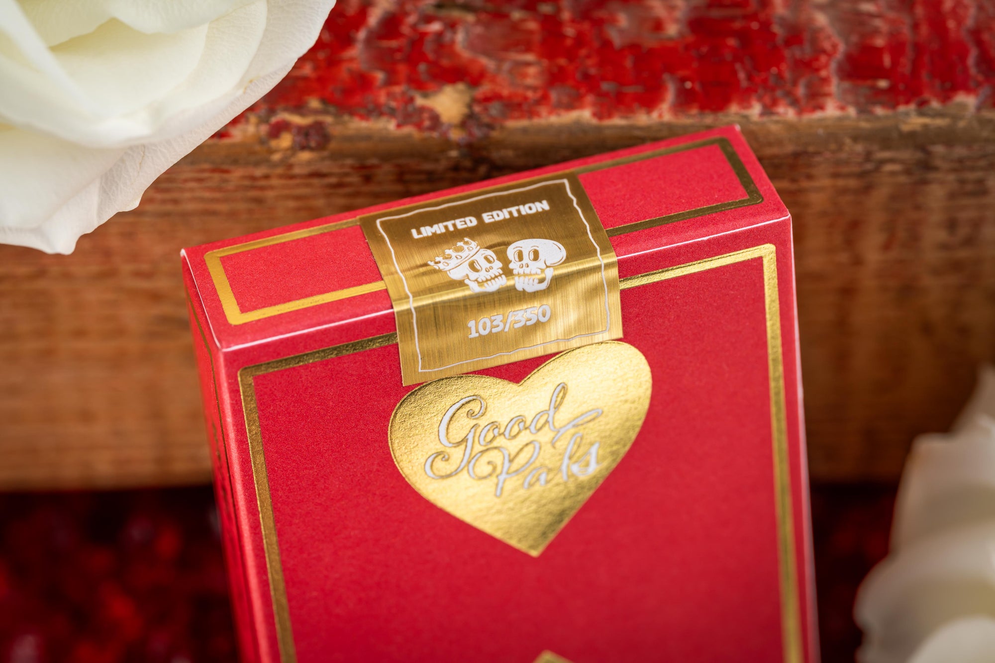 Good Pals Valentine's Playing Cards - Red & Gold Limited Edition