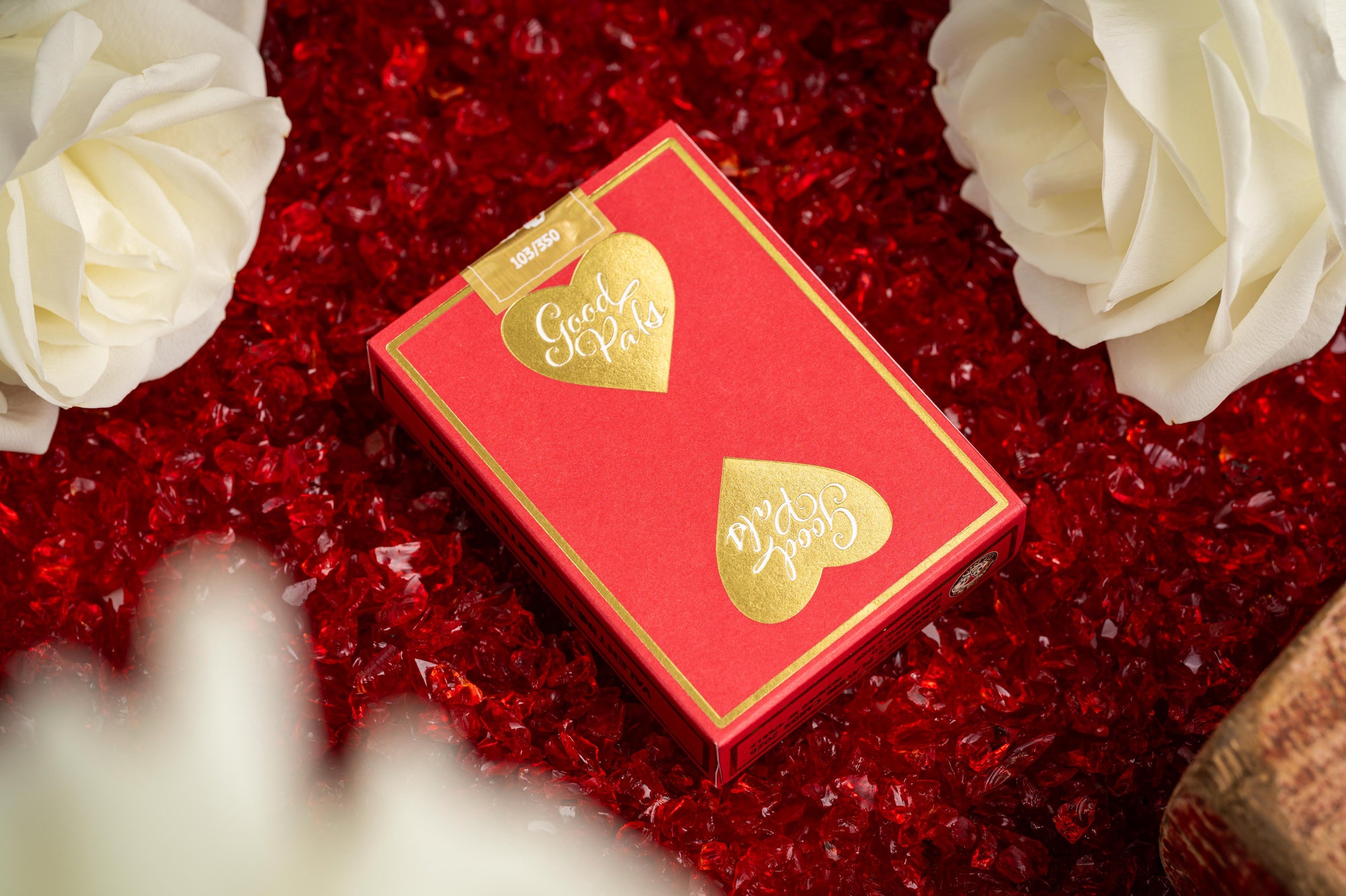 Good Pals Valentine's Playing Cards - Red & Gold Limited Edition