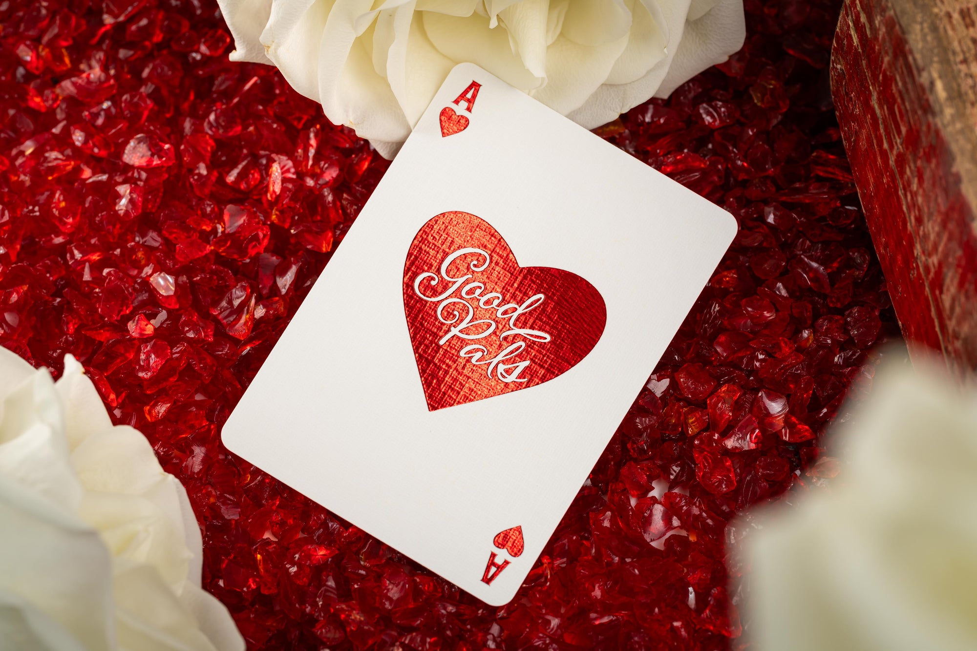 Good Pals Valentine's Playing Cards - Red & Gold Limited Edition