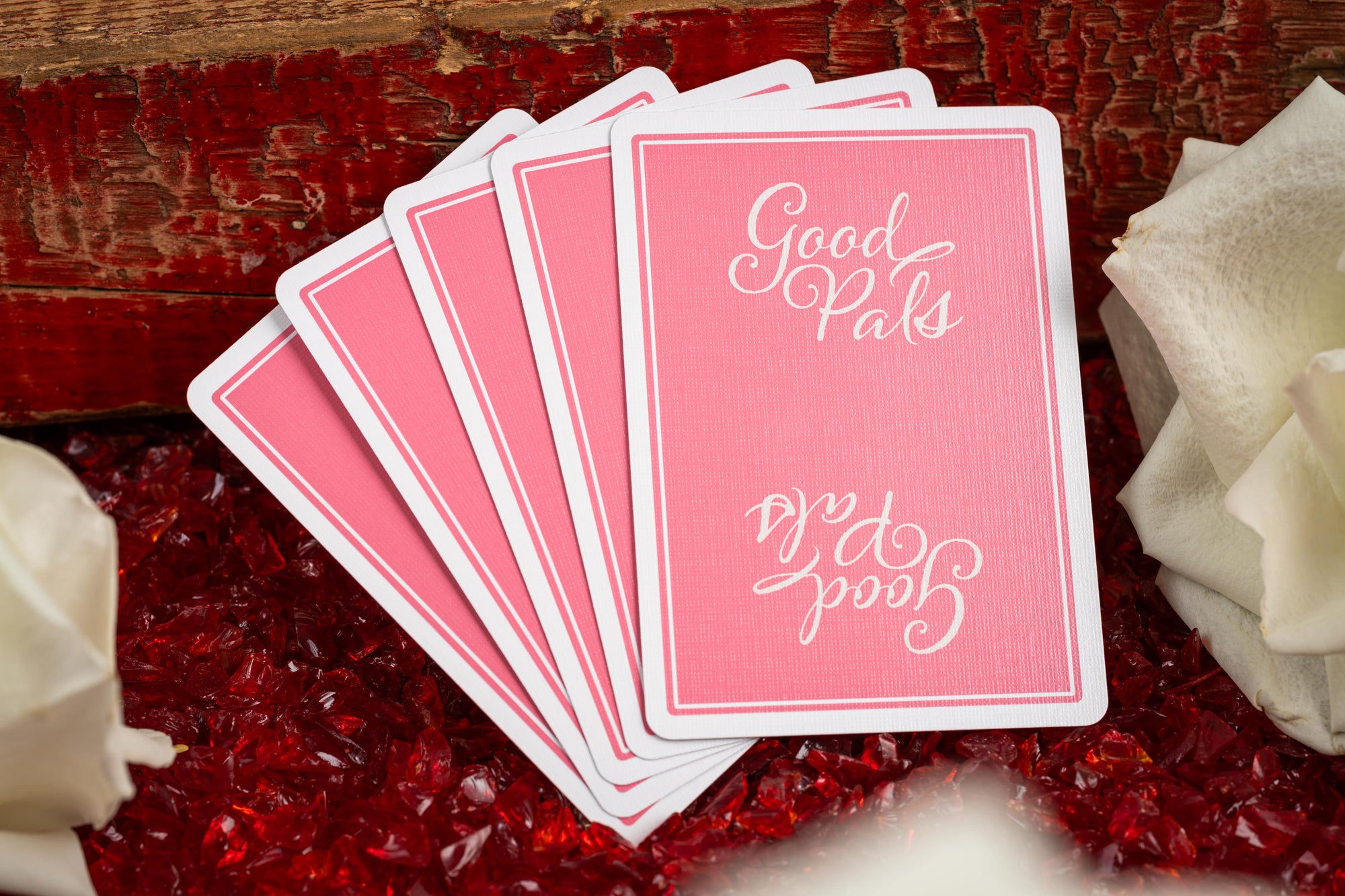 Good Pals Valentine's Playing Cards - Pink Edition
