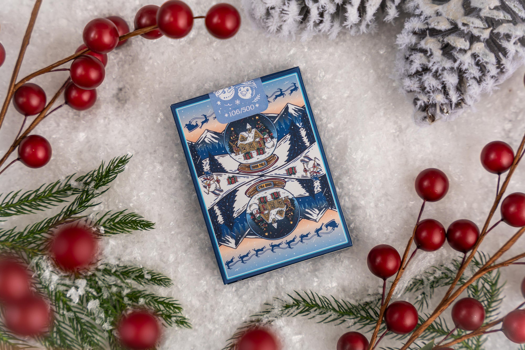 Good Pals Christmas Playing Cards - Snow Globe Edition