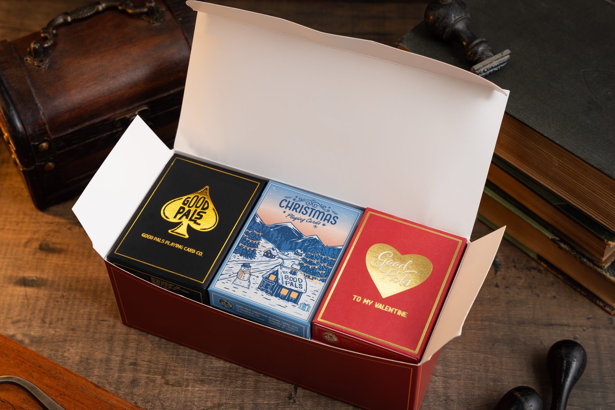 Good Pals Playing Cards - 12 Deck Storage Box